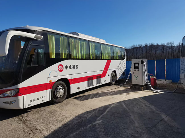 mais recente caso da empresa sobre Estação de carregamento da C.C. 120KW no condado de Qian